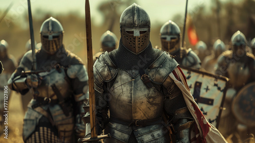 knights on the battlefield