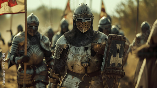 knights on the battlefield