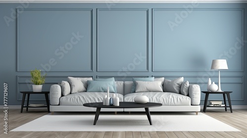 scheme blue and grey