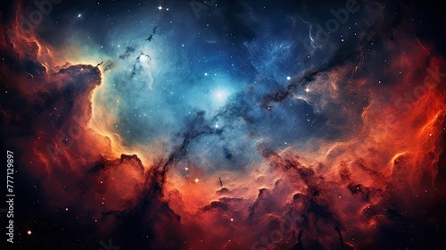 panorama nebula stars photo
