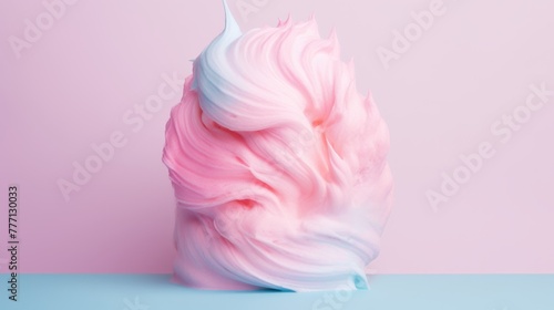 Sweet Cotton Candy Dreams on solid background.