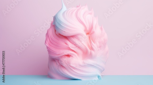 Sweet Cotton Candy Dreams on solid background. © flow