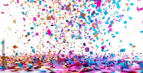 Celebration in Confetti A Vibrant and Festive Image Generative AI