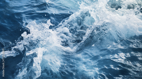 close up horizontal image of stormy water surface background