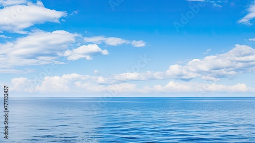 ocean blue cloudy background