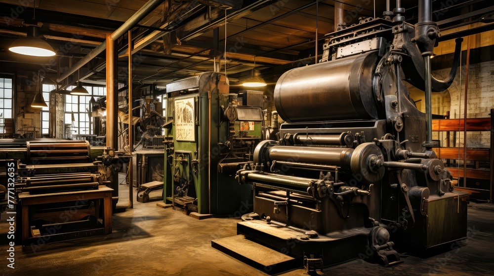 vintage machine Printing Press