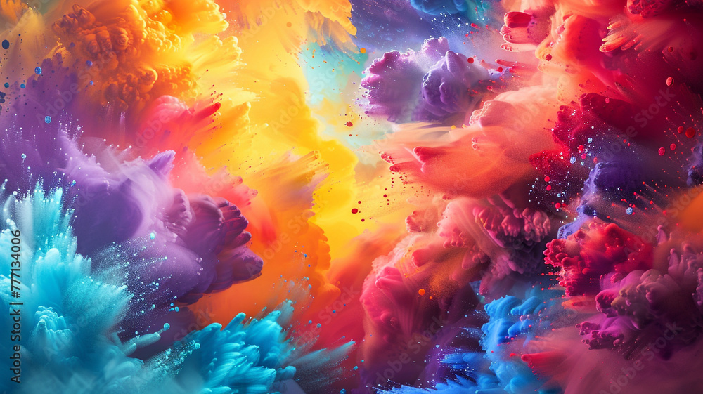 Vivid ultra 4k, 8k colorful background with a mesmerizing display of geometric