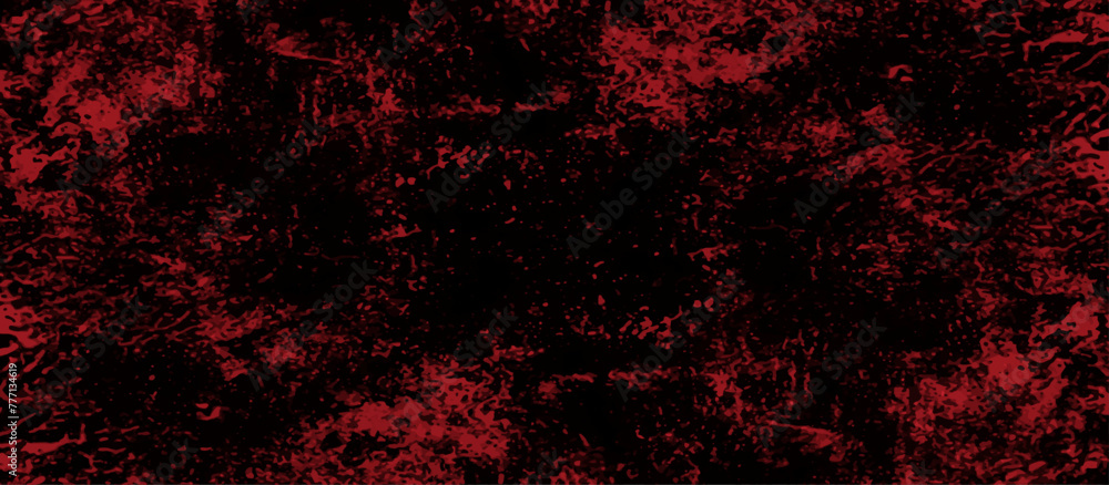 Abstract red grunge background with copy space. Dark red slate background toned classic color. old red color wall background texture. dirty rustic fire red texture.	