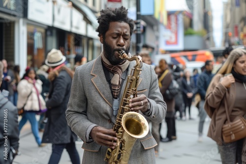 Urban Saxophonist Delivers a Melodic Street Concert