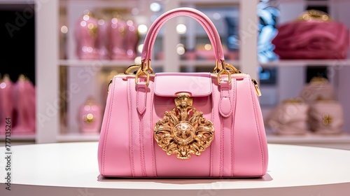 handbag pink luxury