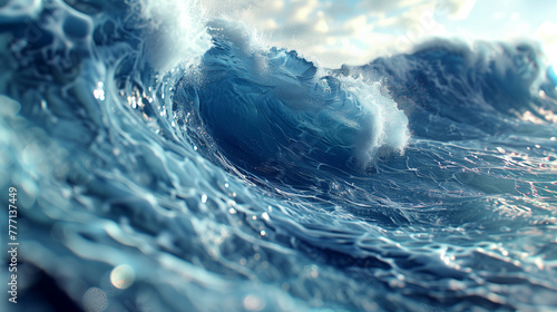 big wave in sea