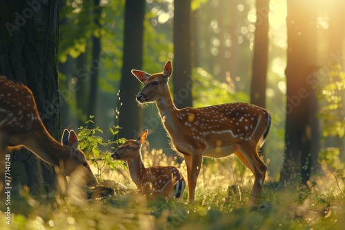 Serene Snapshot of Deer in Harmony