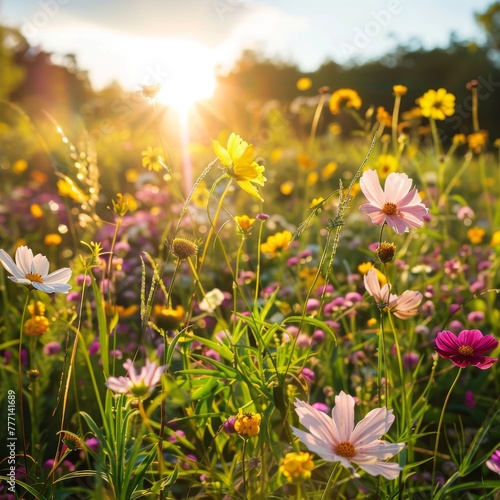 The Untamed Beauty of a Wildflower Field