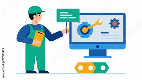 A technician holding a piece of machinery while an AR screen displays a stepbystep repair guide from a remote expert.