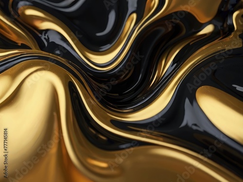 luxury fluid background, abstract gold waves