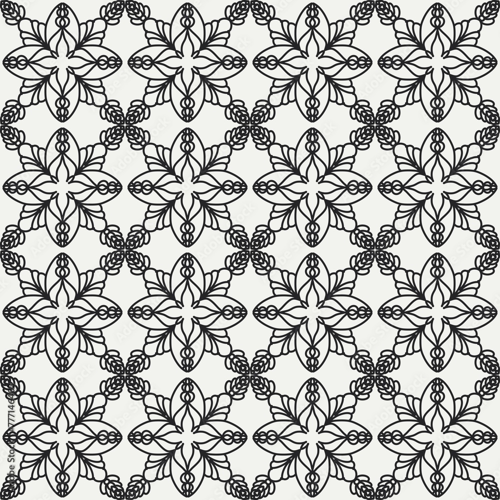Black lines  Collection seamless pattern,hand drawn.