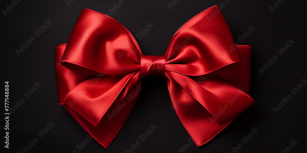 geometric pattern, crimson coloured ribbon bow сreated with Generative Ai geometric pattern, crimson coloured ribbon bow сreated with Generative Ai