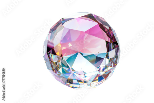 Elegant Crystal Ornament isolated on transparent background