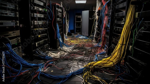 management server room cables