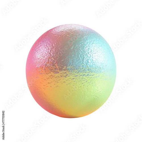 Colorful fruit ball on Transparent Background