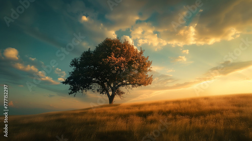 Calm tree on a field © Johannes