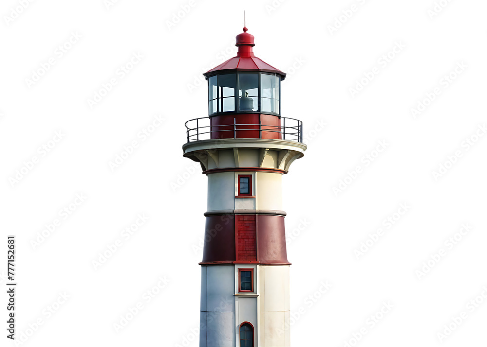 Lighthouse isolated on transparent background