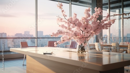 modern blurred spring interior © vectorwin