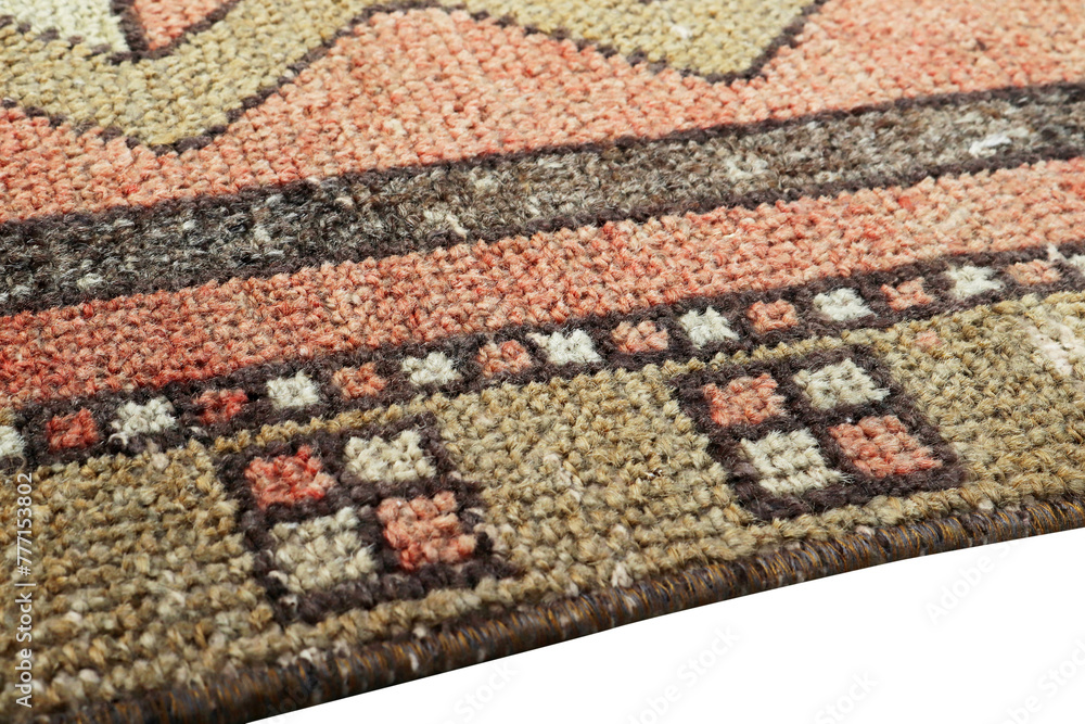 Fototapeta premium Textures and patterns in color from woven carpets