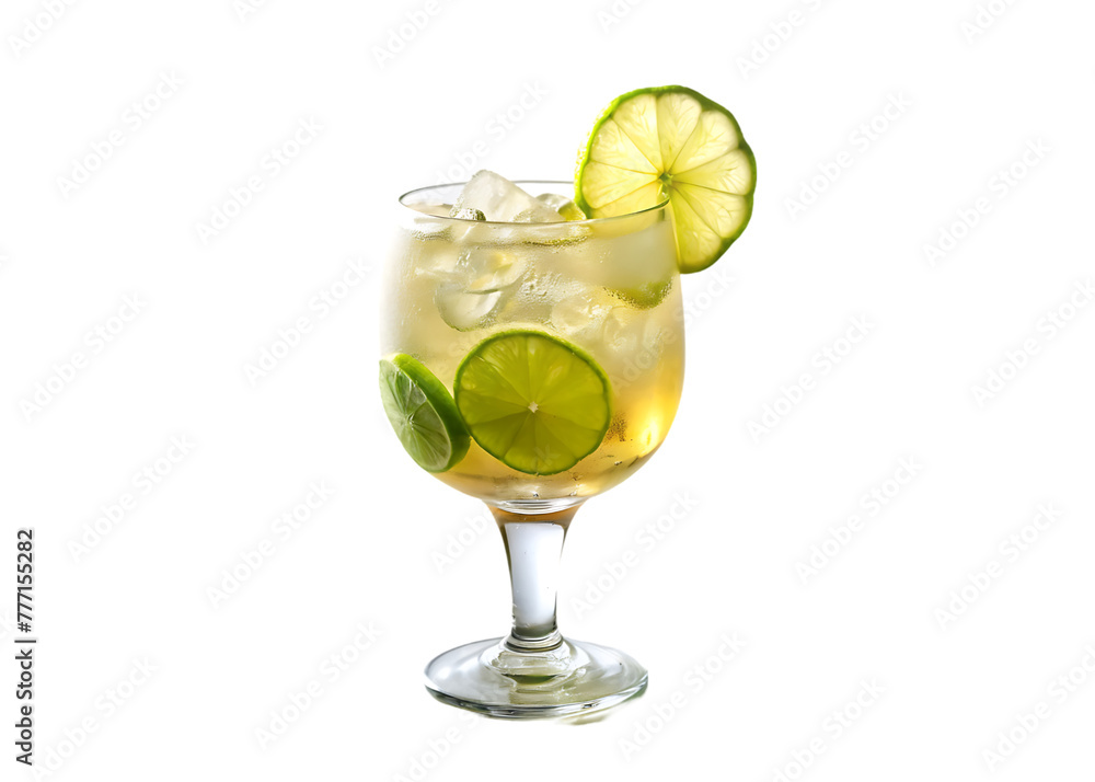 Chilled water with fresh lime and lemon juice transparent background Chilled water with fresh lime and lemon juice transparent background