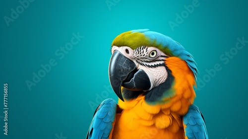 Vibrant Macaw Portrait
