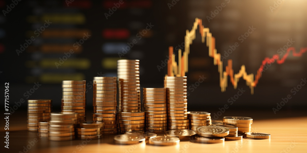 stock trade investment graph icon in market сreated with Generative Ai stock trade investment graph icon in market сreated with Generative Ai