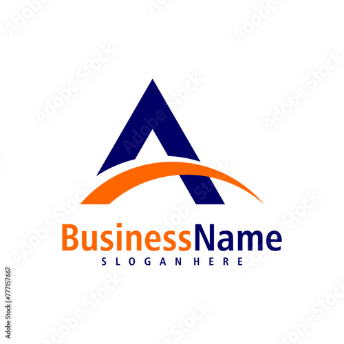 Letter A logo design vector. Creative Initial A logo concepts template