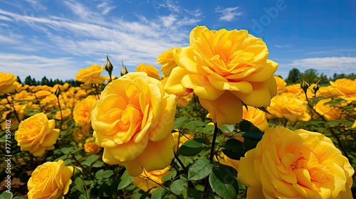 bloom yellow tea rose