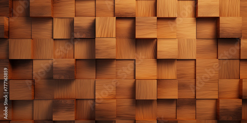a wood tile background with a pattern of many squares  in the style of unreal engine   reated with Generative Ai