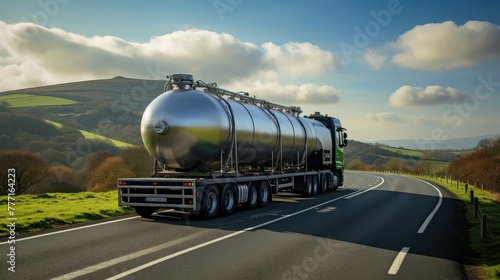 flatbed carbon dioxide tank photo