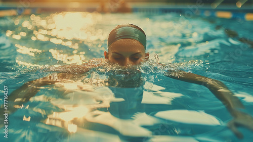 Female swimmer at the swimming Pool © sema_srinouljan