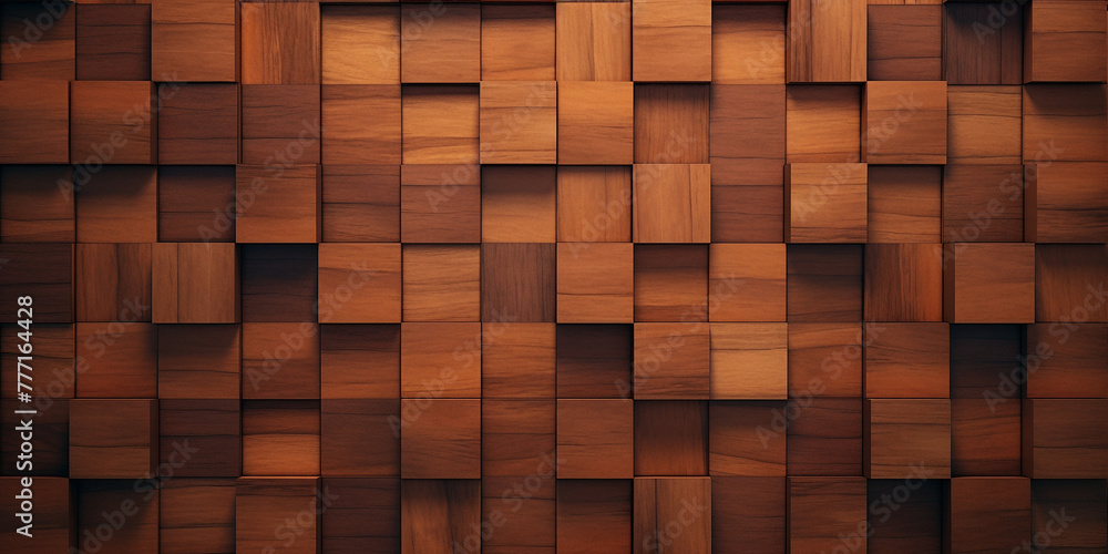 a wood tile background with a pattern of many squares, in the style of unreal engine сreated with Generative Ai a wood tile background with a pattern of many squares, in the style of unreal engine сreated with Generative Ai