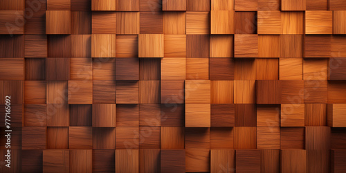 a wood tile background with a pattern of many squares  in the style of unreal engine   reated with Generative Ai