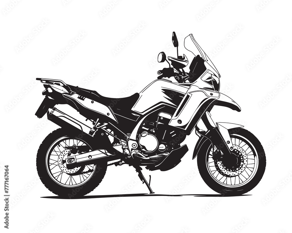 Motorbike isolated on white background