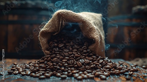 Coffee Beans The Art of Roasting Generative AI photo