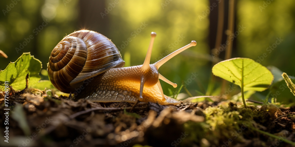 The agate snail is booming as a pet сreated with Generative Ai The agate snail is booming as a pet сreated with Generative Ai