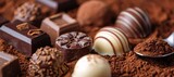 A Delightful Display of Chocolate and Caramel Treats Generative AI