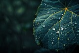Drops on a Leaf A Study in Rain and Nature Generative AI