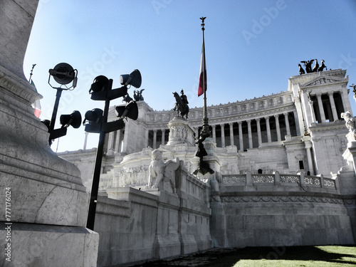 The National Monument to Vittorio Emanuele II or (mole del) Vittoriano, synecdochely called Altare della Patria, is an Italian national monument located in Rome, in Piazza Venezia
