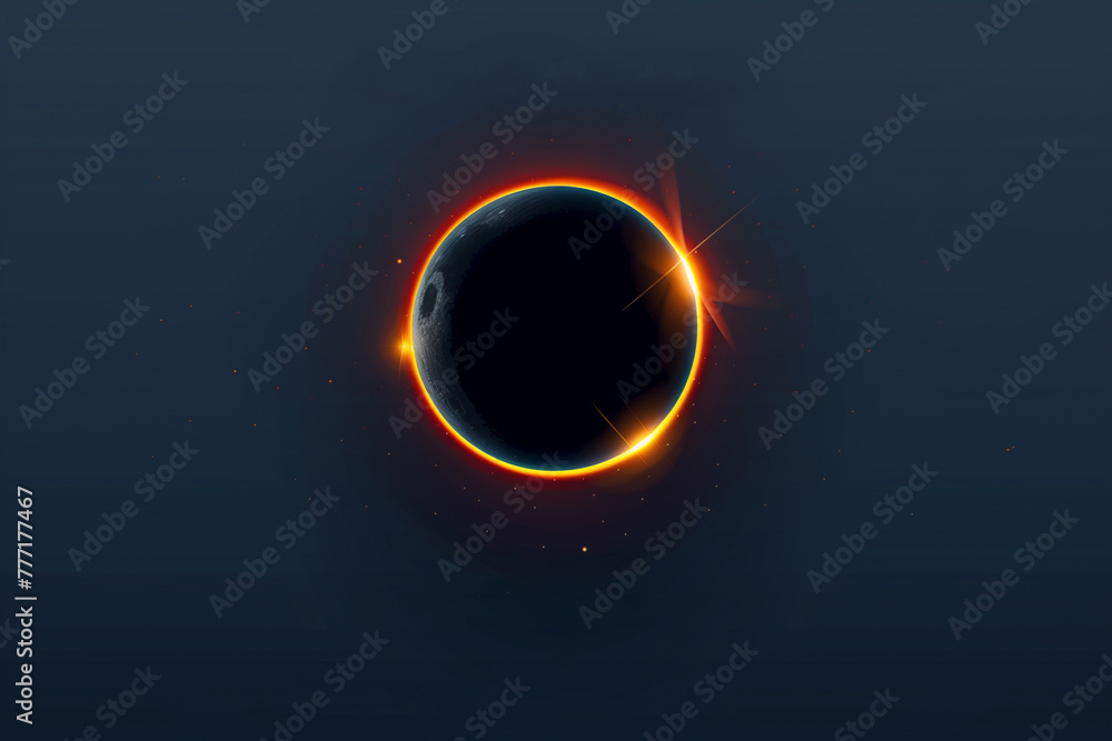 Total Solar Eclipse banner, space for text Total Solar Eclipse banner, space for text