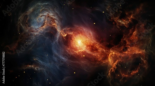 collision dark galaxy © vectorwin