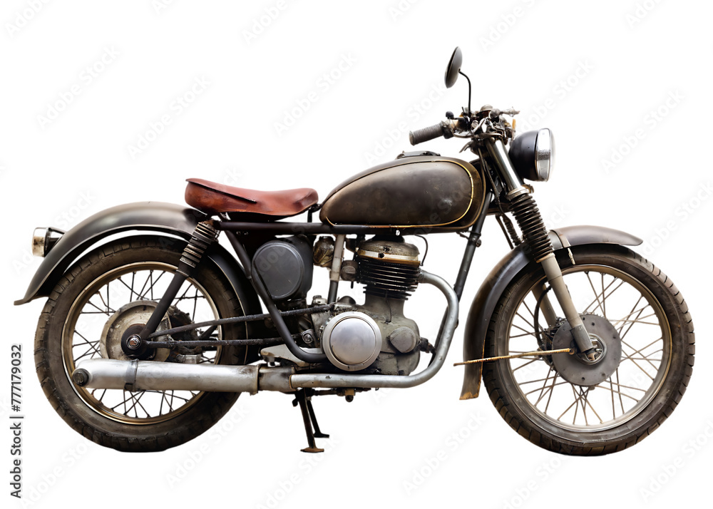 motorcycle isolated on transparent background