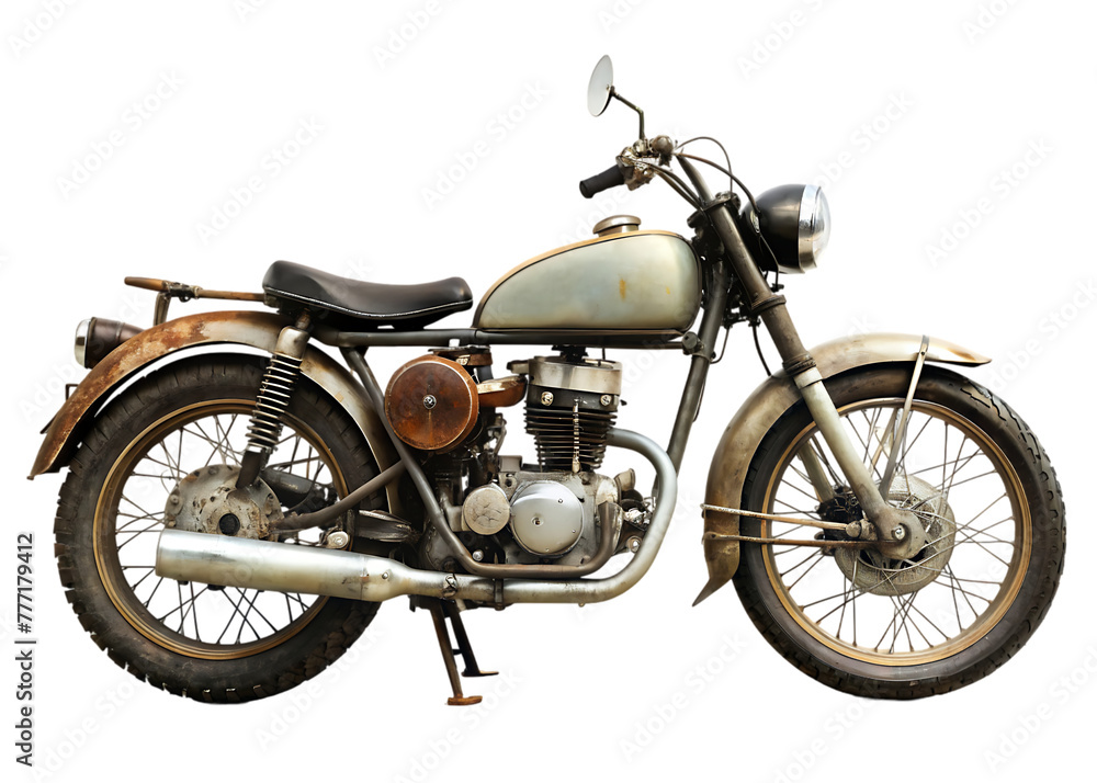 motorcycle isolated on transparent background