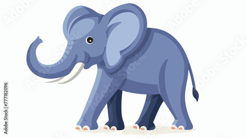 Elephant animal cute little cartoon icon