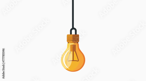 Figure bulb hanging icon image vector illustration